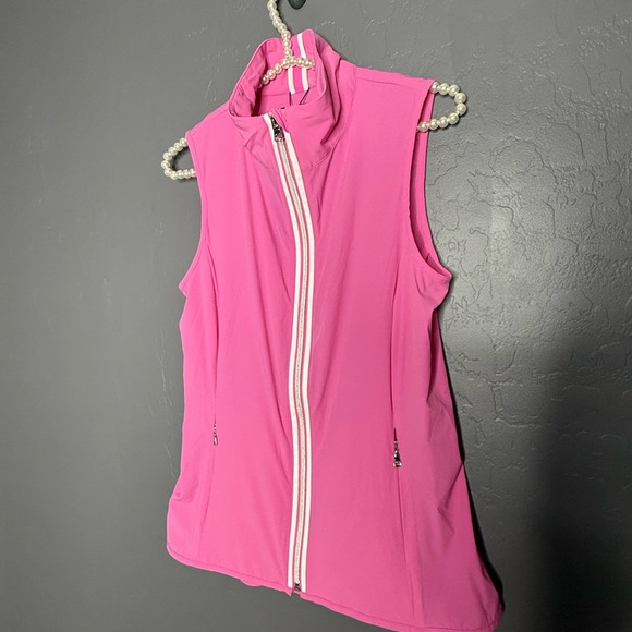Ralph Lauren Polo Golf Zip-Up W 19 Spring Pink Top - Picture 8 of 10